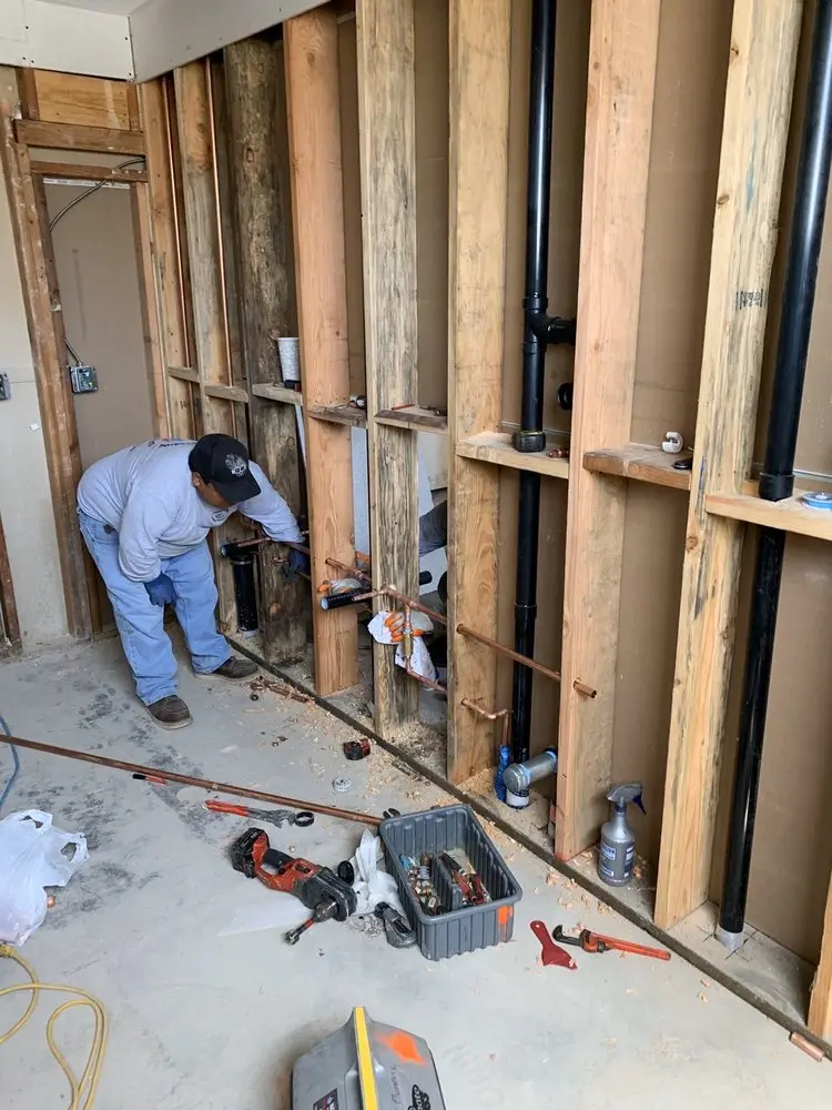 Commercial rough-in plumbing for Water Heater Replacement in Waukesha